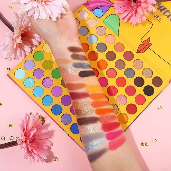 UCANBE Shimmer Matte , Abstraction Make Up Pallet 72 Colors Eyeshadow Palette - Picture 5 of 6